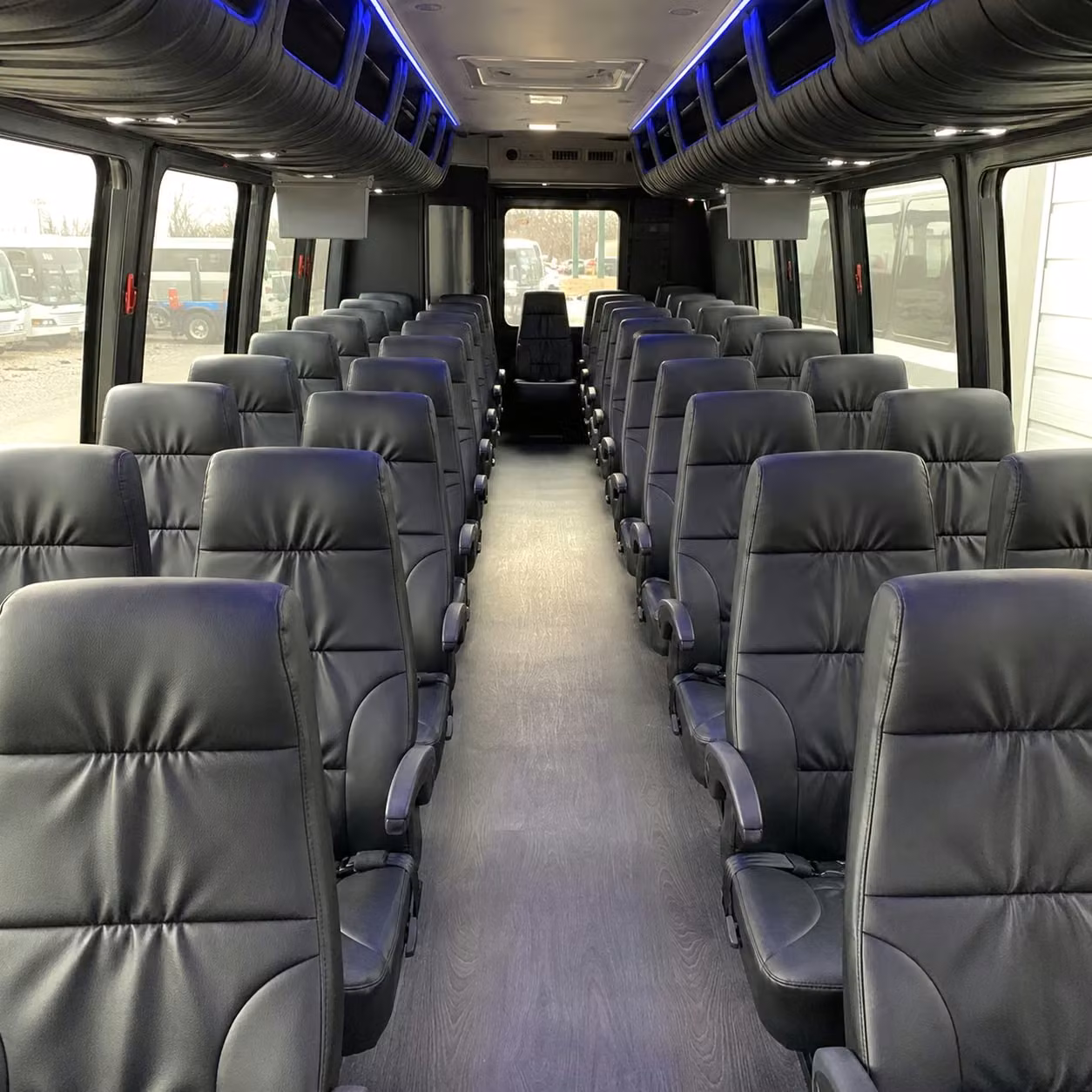 25 passenger minibus interior