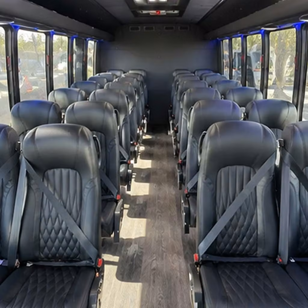 28 passenger minibus interior